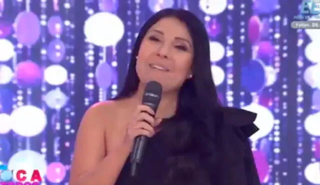 Tula Rodríguez comentó sobre el reality de baile con una sonrisa en el rostro Foto: captura de América TV