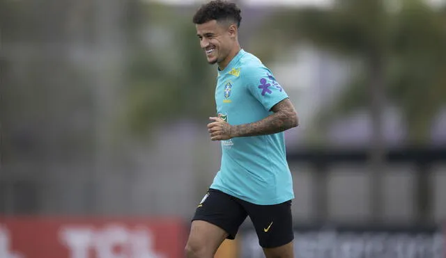 Philippe Coutinho viajó a Brasil para jugar las Eliminatorias Qatar 2022. Foto: Twitter/CBF