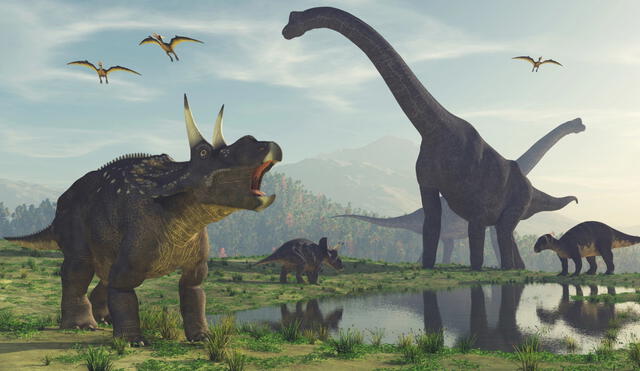 Distintas especies de dinosaurios habitaron la Tierra entre 225 y 65 millones de años atrás. Foto: Orlando Florin Rosu / Adobe Stock