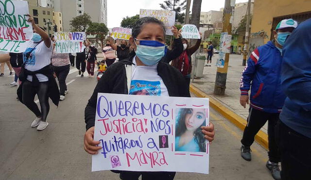 Madre de Mayra Raquel Porras Carpio aseguró que no parará hasta encontrar justicia. Foto: Grace Mora / URPI - LR