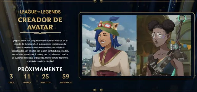 League of Legends: Riot Games lanza creador de avatars por el estreno de Arcane.