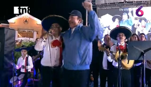 Daniel Ortega celebró el resultado de los polémicos sufragios en Nicaragua. Foto: captura de video/@canaltn8/Twitter