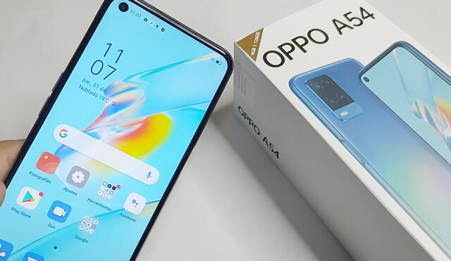 El primer smartphone presentado por Oppo en Perú está disponible en dos colores. Foto: Juan José López / La República
