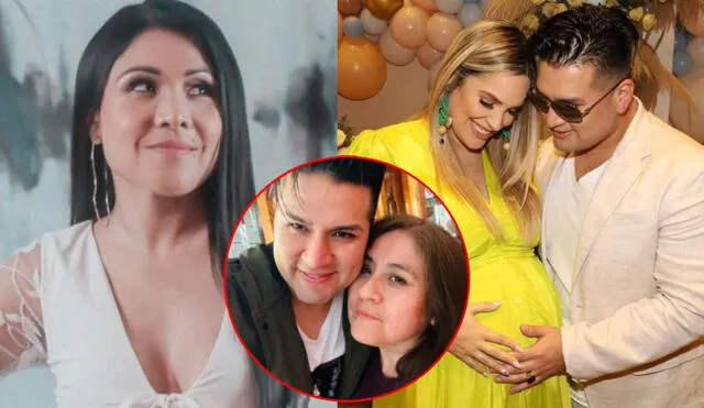 Tula Rodríguez emocionada porque Deyvis Orosco y Cassandra Sánchez serán padres de un niño. Foto: composición/ Instagram
