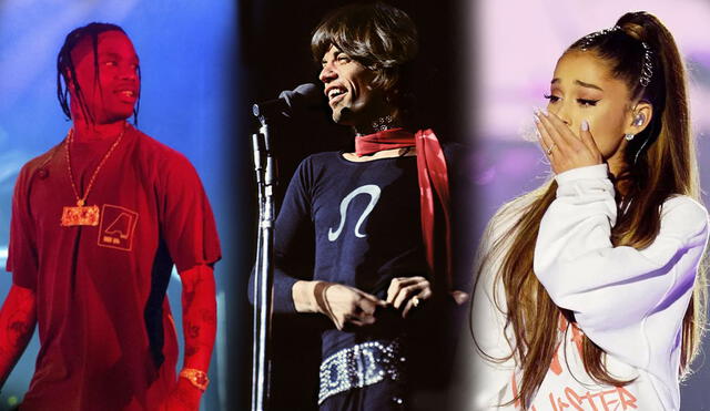 Travis Scott, Rolling Stones y Ariana Grande son algunos de los músicos con conciertos trágicos. Foto: composición/Invision/Rothschild/Business Insider
