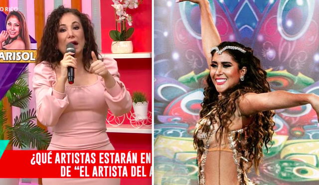 Janet Barboza aseguró que Melissa Paredes realizará un gran trabajo en El artista del año. Foto: composición captura América TV/Instagram