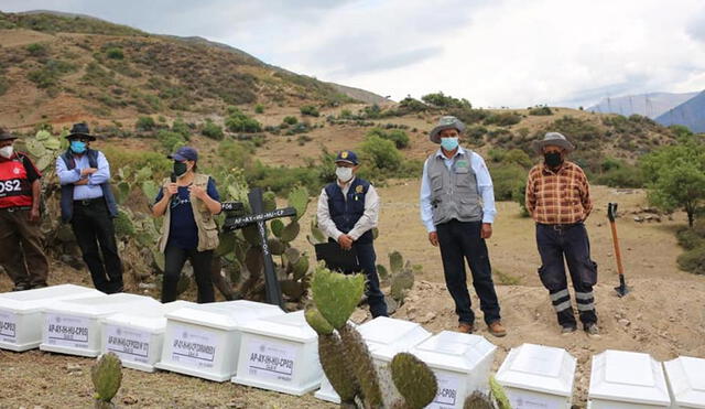 Apurímac: Fiscalía devuelve 11 restos óseos a la comunidad de Huayquipa. Foto: Ministerio Público