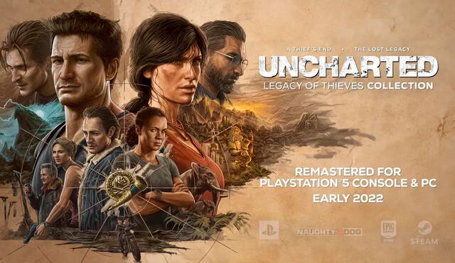 De acuerdo a VGC, Uncharted: Legacy of Thieves Collection se estrenaría en PS5 y PC en febrero de 2022. Foto: PlayStation