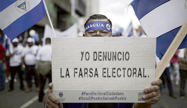 Repudio internacional. Nuevas manifestaciones contra la dictadura de Daniel Ortega. Foto: EFE