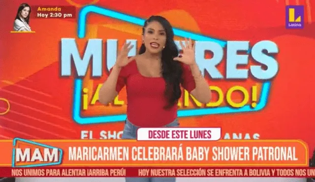 Maricarmen Marín explicó en qué consiste baby shower transmitido en Mujeres Al Mando. Foto: Latina