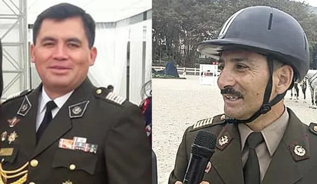 Los coroneles EP Carlos Sánchez Cahuancama y Ciro Bocanegra Loayza fueron promovidos por el Gobierno de Pedro Castillo. Foto: composición/La República