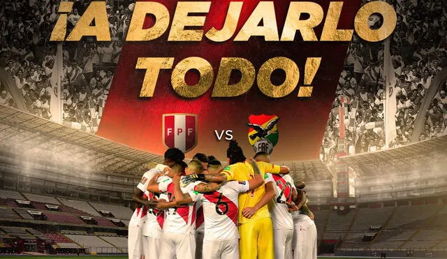 Perú vs. Bolivia: selección peruana realizó una publicación referente al partido en el Estadio Nacional. Foto: @SelecciónPerú