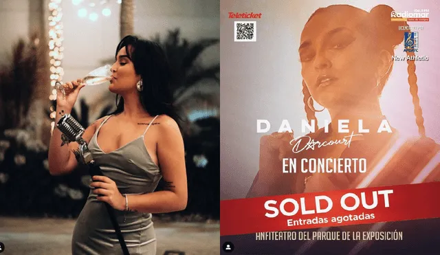 Daniela Darcourt  tendrá lleno total en sus conciertos del 12 y 13 de noviembre. Foto: Instagram/Daniela Darcourt