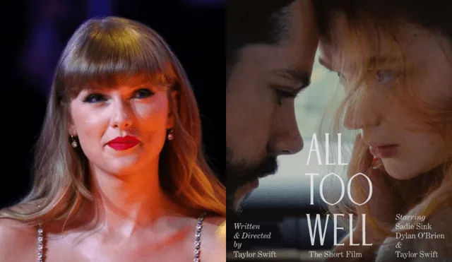 Este es el poster oficial para “All Too Well: The Short Film” de Taylor Swift. Foto: composición/ La República/ Instagram Taylor Swift