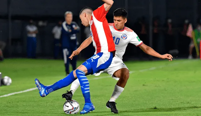 Paraguay y Chile igualan por la fecha 13 de las eliminatorias sudamericanas rumbo a Qatar 2022. Foto: AFP