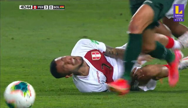 Sergio Peña sufrió una falta tras el gol. Foto: Latina.