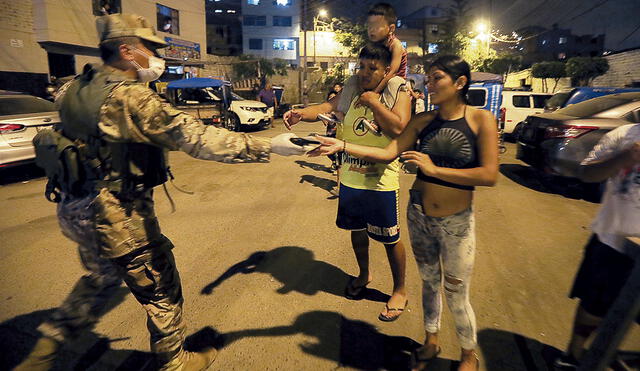 Patrullaje. Las Fuerzas Armadas han sido autorizadas a apoyar el patrullaje policial en las calles de Lima y Callao. Foto: difusión