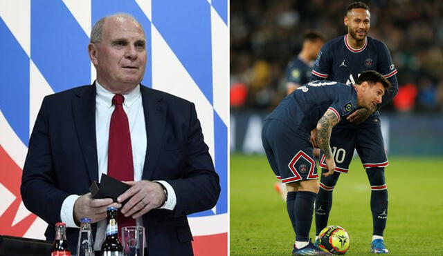 Hoeness no se contuvo al momento de criticar al Paris Saint-Germain. Foto: composición AFP/EFE
