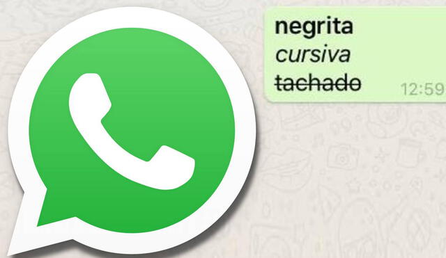 Esta es la forma más rápida para que puedas darle formato a los textos que envías por WhatsApp. Foto: Composición LR