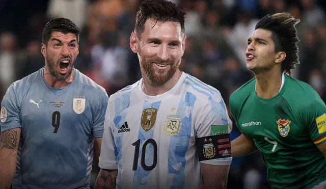 Eliminatorias sudamericanas: la tabla de máximos goleadores la lideran tres jugadores en vigencia. Foto: AFP