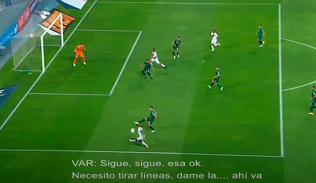 Antes de anotar su primer gol, el VAR le había anulado un gol a Lapadula. Foto: Conmebol