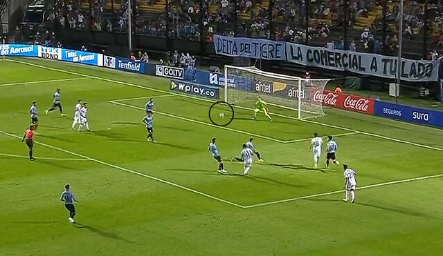 Ángel Di Maria anotó el 1-0 para Argentina. Foto: captura Movistar Deportes.