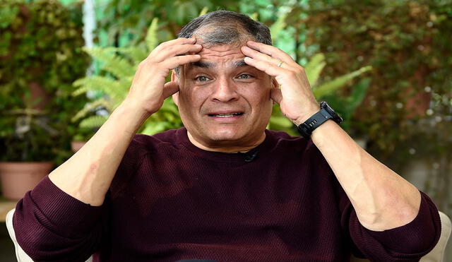 Rafael Correa sostiene que el juicio en su contra fue una persecución política por parte de su predecesor, Lenín Moreno. Foto: AFP