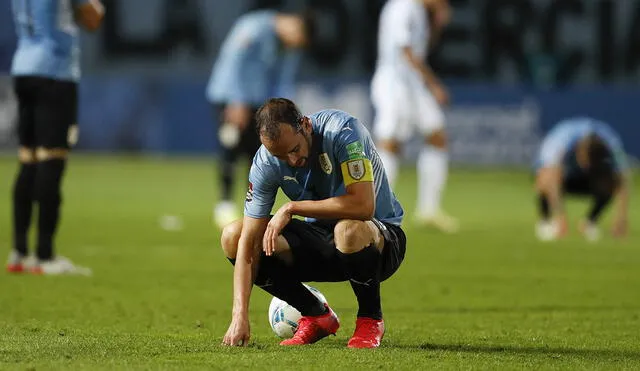 Uruguay sigue sin ganar en las Eliminatorias Qatar 2022 y bajó a la sexta posición de la tabla. Foto: AFP