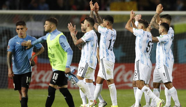 Argentina venció a Uruguay por segunda vez en las Eliminatorias Qatar 2022. Foto: AFP