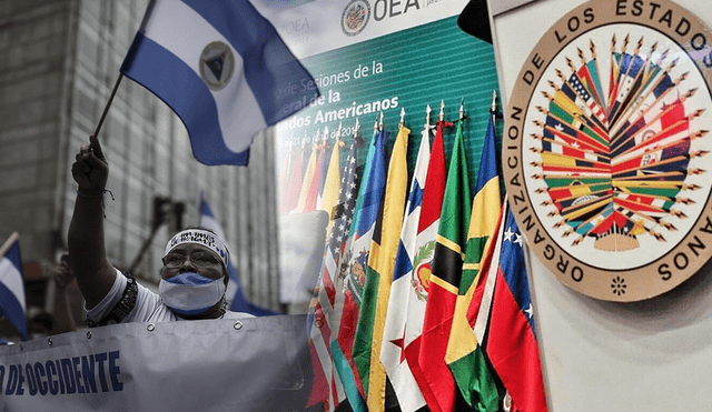 La OEA cerró su 51 Asamblea condenando la reelección de Daniel Ortega. Foto: composición/EFE/OEA