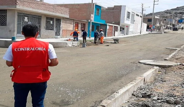 OCI realizó trabajo de supervisión en obra vial de Nuevo Chimbote. Foto: Contraloría