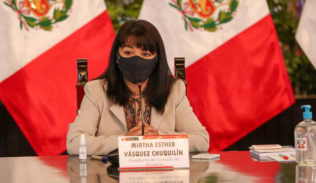 Mirtha Vásquez, presidenta del Consejo de Ministros, participa en instalación del Consejo Nacional de Trabajo y Promoción del Empleo 2021-2026. Foto: PCM