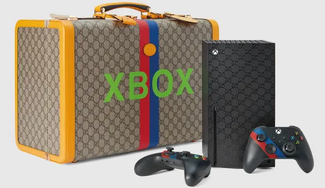 Microsoft se une a la marca italiana de productos de lujo para crear una edición exclusiva de la Xbox. Foto: Gucci