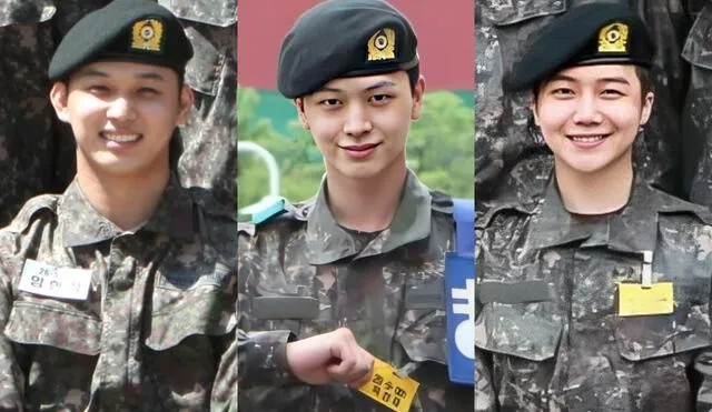 Artistas coreanos ingresaron al Ejército el 11 de mayo del 2020. Foto: composición LR/Nave