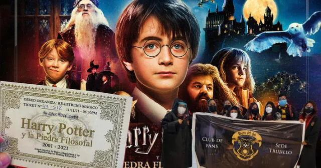 Fans celebran con entradas personalizadas el reestreno de Harry Potter y la piedra filosofal. Foto: composición/Warner Bros./Orden del Sol/Lidu Malkins