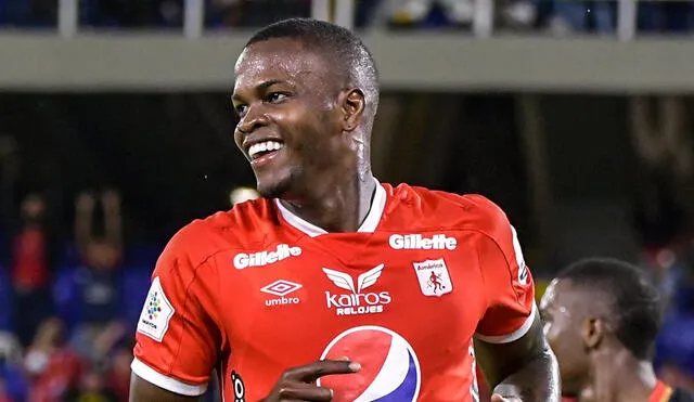 América de Cali derrotó 3-0 a Deportivo pasto con dos goles de Larry Angulo. Foto: América de Cali