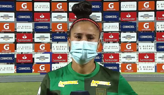 Gladys Dorador marcó dos goles en esta Copa Libertadores Femenina. Foto: captura de Facebook Watch