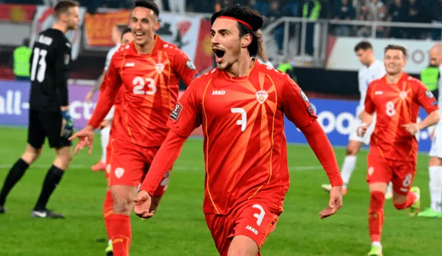Macedonia del Norte también logró clasificar a la Eurocopa por primera vez. Foto: Agencia EFE
