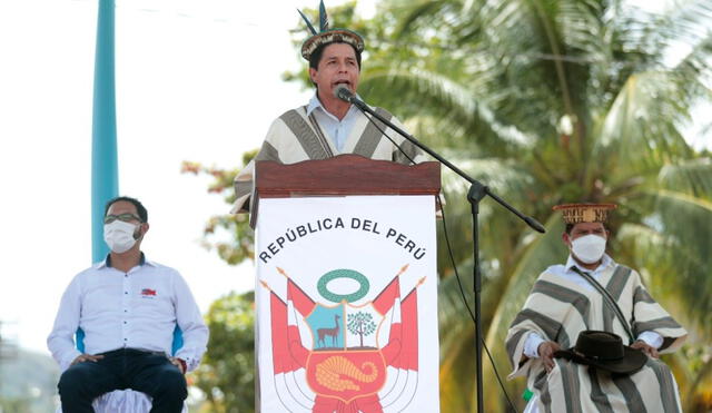 "El pueblo nos ha pedido cuentas, cuentas les hemos dado", expresó el presidente Pedro Castillo. Foto: Presidencia