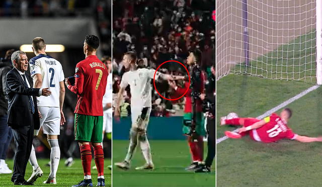Cristiano Ronaldo recordó el gol que no le validaron en la visita que hizo Portugal a Serbia en marzo. Foto: composición GLR