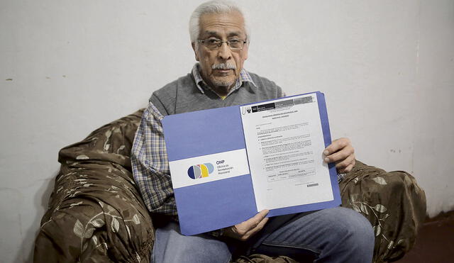 Una década de espera. Víctor Gálvez, de 75 años de edad, es uno de los primeros beneficiarios de las pensiones proporcionales que pagará la ONP.  Foto: Gerardo Marín/ La República