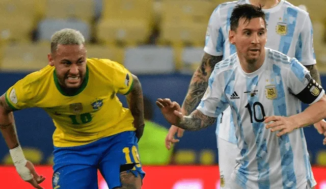 Leonel Messi y Neymar Jr. se enfrentaran en una nueva edición del superclásico de las Américas. Foto: AFP