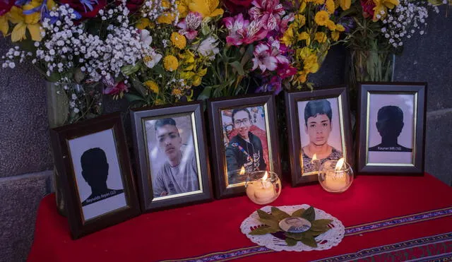 Vigilia en Cusco al recordarse el primer año de las muertes de Inti Sotelo y Bryan Pintado. Foto: La República
