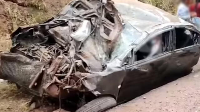 En la escena del accidente de tránsito se observó botellas de cerveza rotas, lo que reforzaría la versión de los testigos. Foto: captura de video de ADN Perú