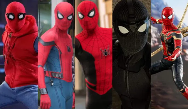 Spiderman Tom Holland: todos los trajes en el UCM. Foto: composición/Marvel/GQ