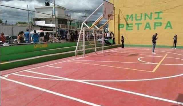El hecho se registró en canchas polideportivas de San Miguel Petapa. Foto: Prensa Libre