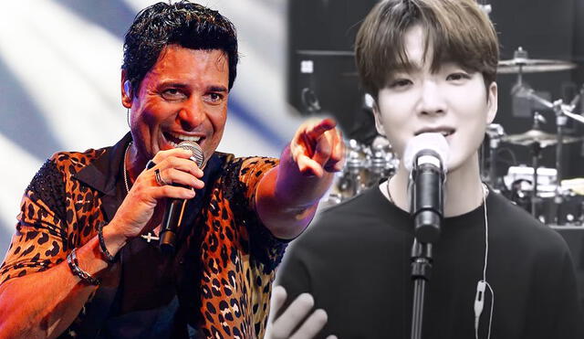 Chayanne escuchó el cover de Cheong Ho-Won. Foto: Instagram / captura YouTube