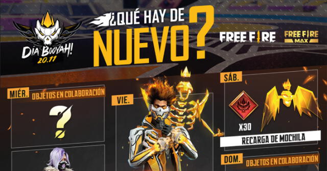 Códigos Free Fire de hoy, lunes 22 de noviembre: cómo obtener las