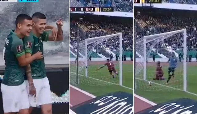 Un error de Muslera le permitió a Bolivia celebrar el 1-0 a los 29 minutos. Foto: captura Estadio TNT Sports