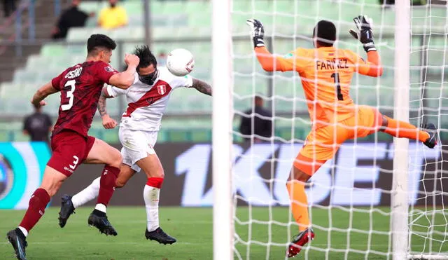 Perú se fue al descanso ganando 1-0 con gol de Lapadula. Foto: Twitter Selección peruana